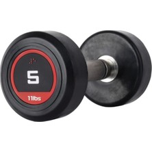PremiumPort 5 kg Kauçuk Kaplı Olimpik Dambıl Seti, Siyah, 1 Adet