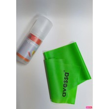 PremiumPort Yeşil Pvc Pilates Direnç Bandı, Orta Seviyede, Esneklik ve Güç Artırıcı