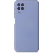 SHC4200 Galaxy A22 Kılıf Nano Içi Kadife Silikon - Lila