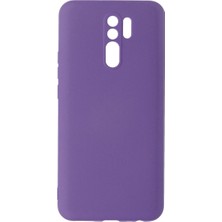 LTG Nova Redmi 9 Kılıf Nano Içi Kadife Silikon - Mor