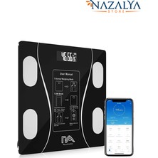 Feyza Design Dijital Vücut Kilo ve Kas Ölçer, Sağlıklı ve Pratik Tartı
