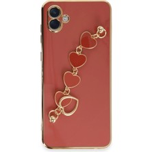 LTG Nova Galaxy A04 Kılıf Esila Silikon - Kırmızı