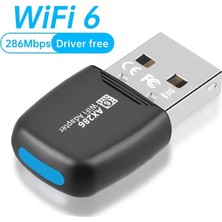 Ticimark USB 286MBPS Wifi6 Kablosuz Adaptör, Masaüstü ve Dizüstü Bilgisayarlar Için Uygun, 2.4ghz Güçlü