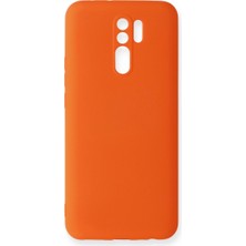 LTG Nova Redmi 9 Kılıf Nano Içi Kadife Silikon - Turuncu