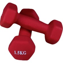 PremiumPort Ithal Pilates Dambıl Çift 2x1,5kg Neopren Kaplama Sağlam ve Konforlu