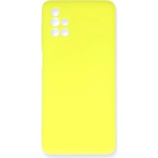 SiHako Galaxy M51 Kılıf Nano Içi Kadife Silikon - Sarı