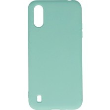 SiHako Galaxy A01 Kılıf Nano Içi Kadife Silikon - Turkuaz