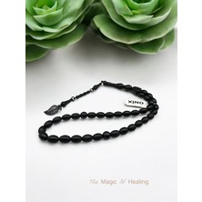 The Magic of Healing Onix  Doğal Taş Lastikli Tesbih