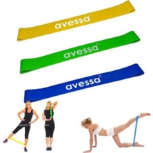 PremiumPort 3'lü Direnç Lastiği Seti, Yumuşak-Orta-Sert, Çok Yönlü Egzersiz Araçları