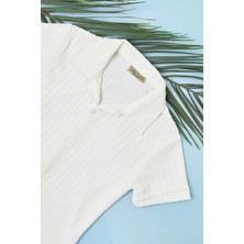 FullaModa Jakarlı Düğmeli Erkek Çocuk Gömlek