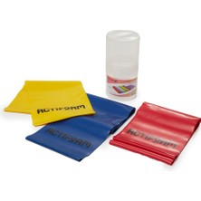 PremiumPort 3'lü Pilates Bandı Seti, 150 Cm, Esnek ve Dayanıklı, Ev ve Spor Kullanımı