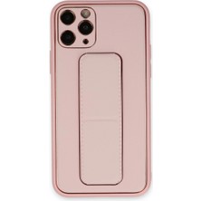 SiHako Iphone 11 Kılıf Coco Deri Standlı Kapak - Pembe