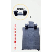 PremiumPort Petrol Gri Omuzluk Kılıfı Reformer Havlusu, Şık ve Kullanışlı Tasarım