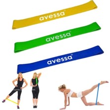 PremiumPort Esnek Latex Aerobik Band Seti, Hafif ve Orta Sertlik, Çok Amaçlı Egzersiz