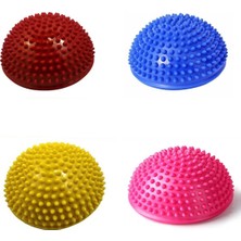 PremiumPort Duyu Denge Nehir Taşları 4’lü Set, Dikenli, Duyusal, Yarım Top