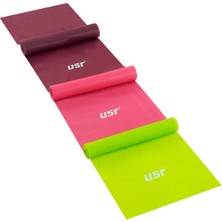 PremiumPort 3'lü Pilates Bant Seti, Esneklik ve Güç Artırıcı Egzersiz Aleti