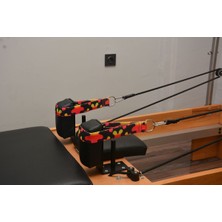 PremiumPort Renkli Reformer Double Straps (Ikili) Elcik Seti, Spor ve Yoga Aksesuarı