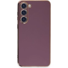 Pazarcan Galaxy S23 Kılıf Volet Silikon - Mor