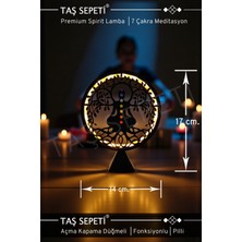 PremiumPort 7 Çakra Meditasyon Lambası, Pilli, Fonksiyonlu, Spiritüel Serisi