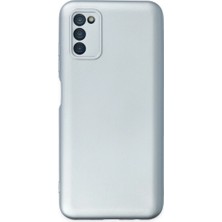 Pazarcan Galaxy A03S Kılıf Nano Içi Kadife Silikon - Sky Blue