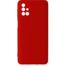 Pazarcan Galaxy M31S Kılıf Nano Içi Kadife Silikon - Kırmızı