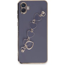 Pazarcan Galaxy A04E Kılıf Esila Silikon - Gri