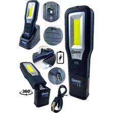 Twin Store Arm 550 Lümen Ultraviyoleli Özellikli Miknatıslı Şarjlı Tamirci Feneri