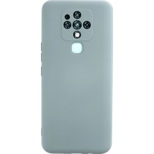 Pazarcan Tecno Camon 16 Kılıf Nano Içi Kadife Silikon - Buz Mavisi
