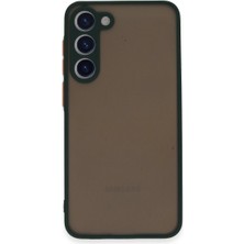 Pazarcan Galaxy S23 Kılıf Montreal Silikon Kapak - Yeşil