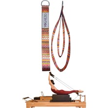 PremiumPort Dijital Baskılı Pamuklu Pilates Elcik Çift Seti, Yoga ve Reformer Pilates Için