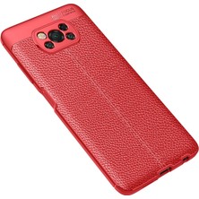 Pazarcan Pocophone X3 Kılıf Auto Focus Kapak - Kırmızı