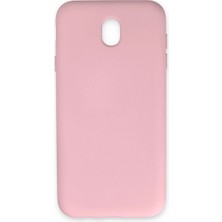 Pazarcan Galaxy J7 / J730 Kılıf Nano Içi Kadife Silikon - Pudra
