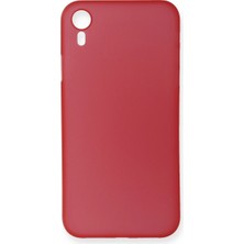 Pazarcan Iphone Xr Kılıf Pp Ince Kapak - Kırmızı