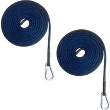 PremiumPort Yogaya Uygun Pilates Reformer Halatı, 7mm, 300 Cm, Çift Set