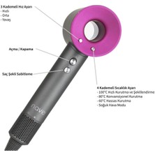 Feyza Design Hızlı ve Etkili Saç Şekillendirme ve Kurutma Cihazı, Kullanışlı Tasarım