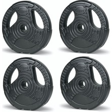PremiumPort 2.5 kg Siyah Egzersiz Plakaları Seti - 4 Adet