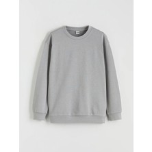 LC Waikiki Lcw Kids Gri Bisiklet Yaka Erkek Çocuk Sweatshirt