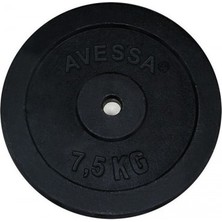 PremiumPort 7,5 kg Siyah Ağırlık Bar Plakası, Güç ve Dayanıklılık