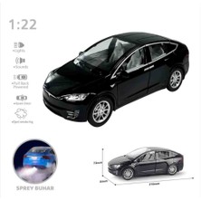 Vardem Tesla Model x Metal Model Araba 1:22 Ölçekli Buharlı ve Sesli Oyuncak
