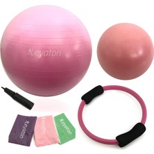 PremiumPort 7 Parça Pilates Seti, Tam Set, 65 Cm, Yeni Model, Fitness ve Spor Seti