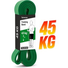 PremiumPort 45 kg Direnç Bandı, Kas Güçlendirme ve Fitness Için Ultra Sert Mor