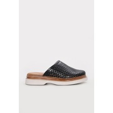 Fast Step Hakiki Deri  Kadın Düz Terlik 283ZA890