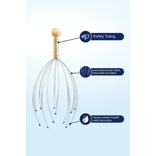 Feyza Design Saç ve Baş Masaj Aleti, Rahatlatıcı ve Şık Renk Seçeneğiyle Kullanıma Hazır