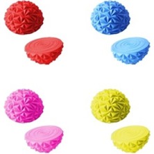 PremiumPort Tırtıklı Yarım Küre Denge Topu ve Denge Taşları 4'lü Set