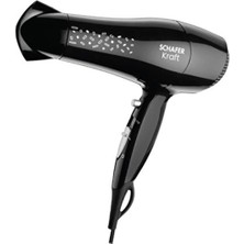 Feyza Design Hızlı ve Güçlü Saç Kurutma Makinesi, Siyah Renk, Pratik Kullanım