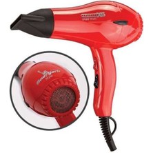 Feyza Design Kırmızı Fön Makinesi, Şık ve Güçlü Tasarım, Pratik Kullanım