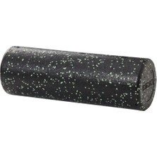 PremiumPort Siyah Tırtıksız Pilates Silindiri 45 cm Yoga ve Egzersiz Rulosu