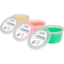 PremiumPort Fizik Tedavi El Egzersiz Hamuru, 3 Renk, 85 Gr, 3 Oz, Esnek ve Dayanıklı