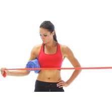 PremiumPort Kırmızı Pilates Bandı, Direnç Lastiği, 1,5 Metre, Esneklik ve Güç Artırıcı