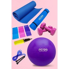 PremiumPort Çeşitli Pilates ve Egzersiz Ekipmanları Seti, Dayanıklı ve Kullanışlı Ürünler